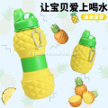 Bottiglia pieghevole all'ananas silicone per bambini